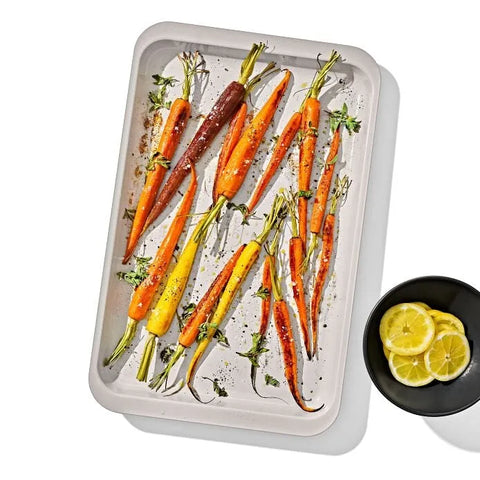 Non-Stick Pro Ceramic Coated Metal Bakeware 3Pc Set - Biscuit