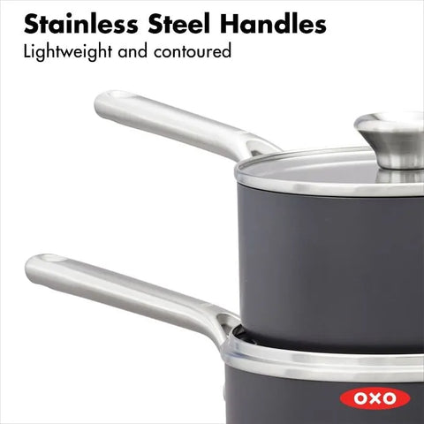 Ceramic Professional Non-Stick 4-Piece Saucepan Set