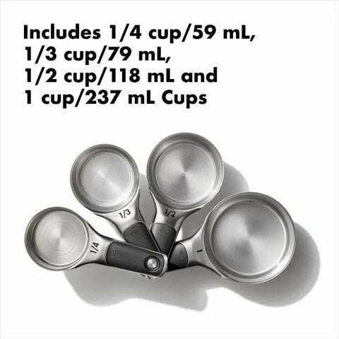 Stainless Steel Measuring Cups and Spoons Set