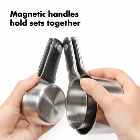 Stainless Steel Measuring Cups and Spoons Set
