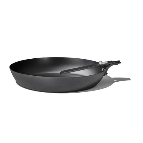 Outdoor 12-inch Carbon Steel Pan with Removable Handle