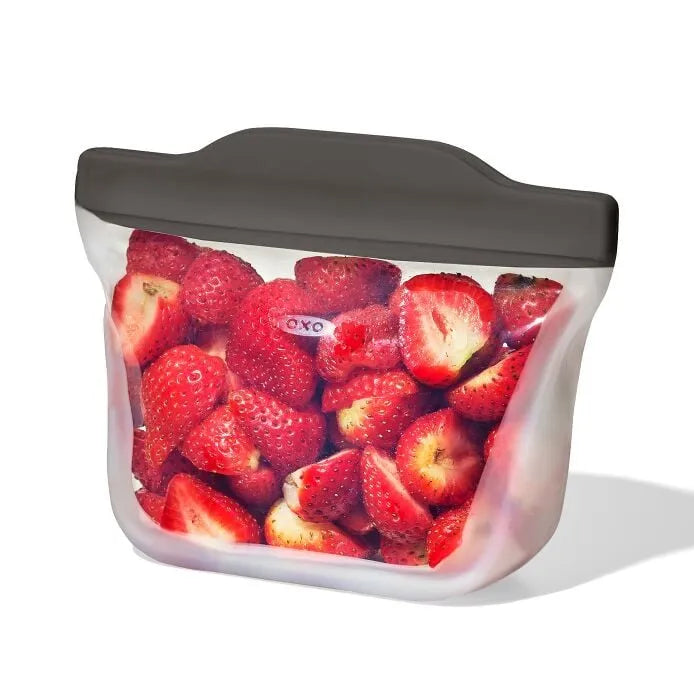 Outdoor Silicone Reusable Stand Up Snack Bag (12 oz)