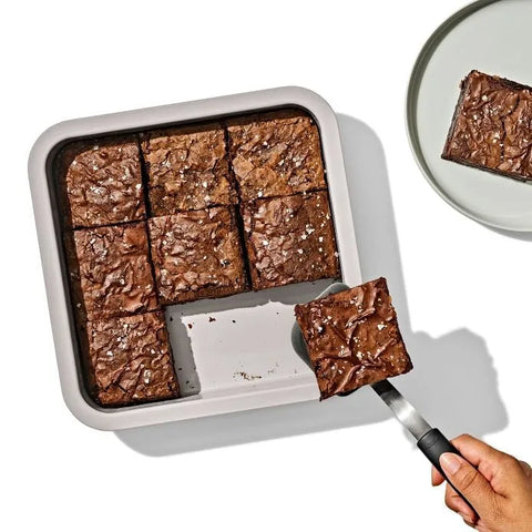 Non-Stick Pro Ceramic Coated Metal Bakeware 9" Square Cake Pan - Biscuit