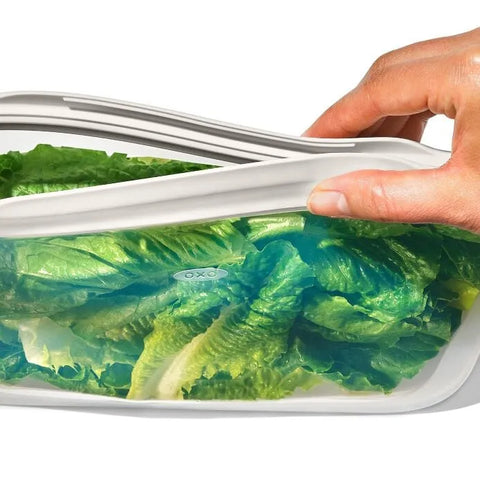 Silicone Reusable Bag - Gallon Bag (128 oz) - Oat