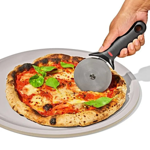 Non-Stick Pro Ceramic Coated Metal Bakeware 14" Pizza Pan - Biscuit