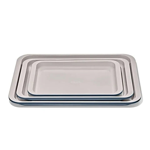 Non-Stick Pro Ceramic Coated Metal Bakeware 3Pc Set - Storm Blue