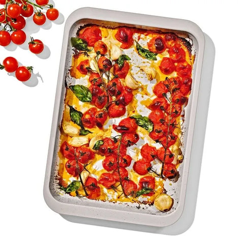 Non-Stick Pro Ceramic Coated Metal Bakeware Quarter Sheet Pan - Biscuit