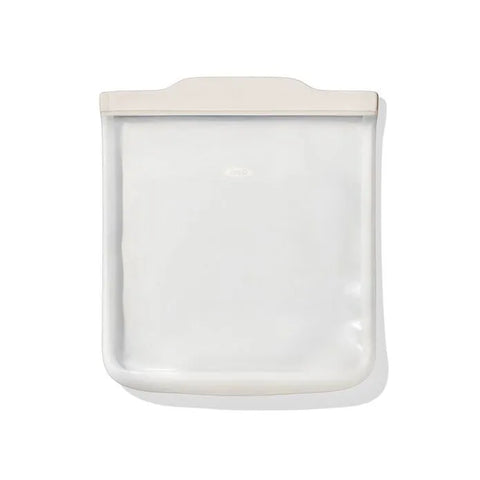 Silicone Reusable Bag - Half Gallon Bag (64 oz) - Oat