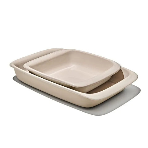 OXO Good Grips 2 Qt Square Stoneware Baking Dish – Biscuit