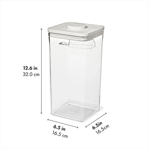 POP Container with Scoop — Big Square Tall — 6 Qt/5.7 L