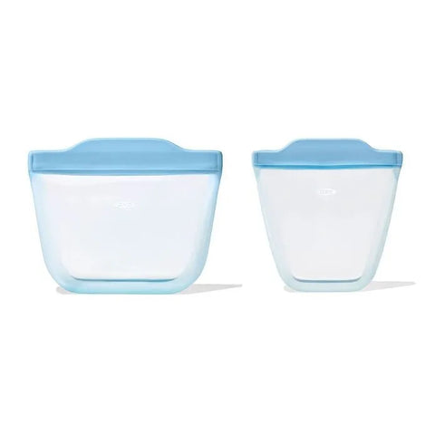 Tot Silicone Reusable Bags – 2 Piece Mixed Snack Set